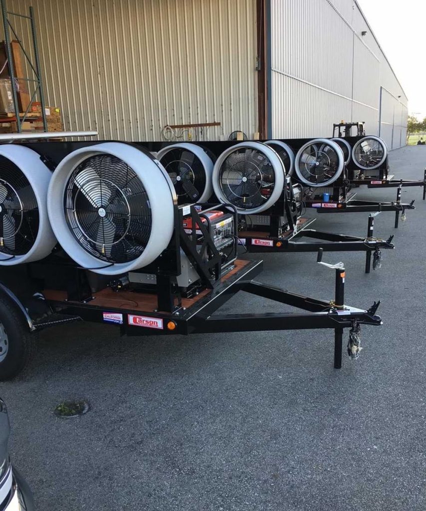 Portable Cooling Trailers in Florida | Advanced Misting Systems