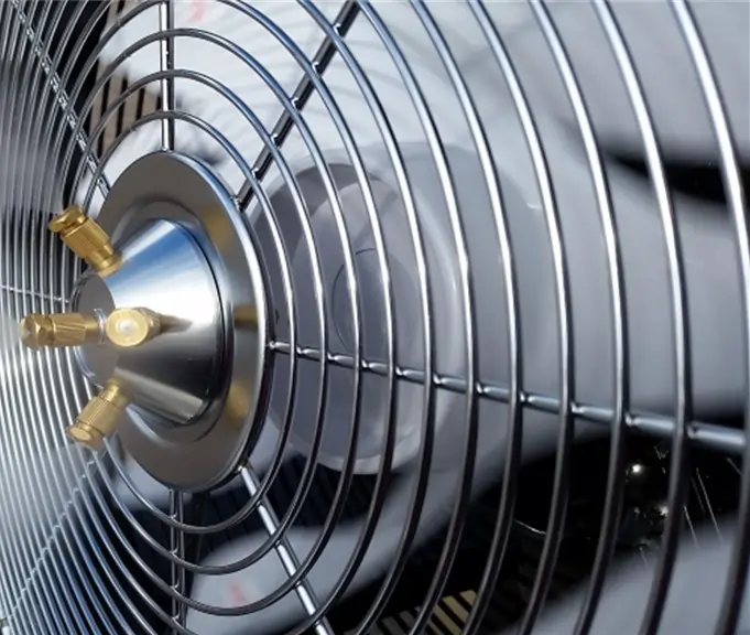 Misting fan close up 